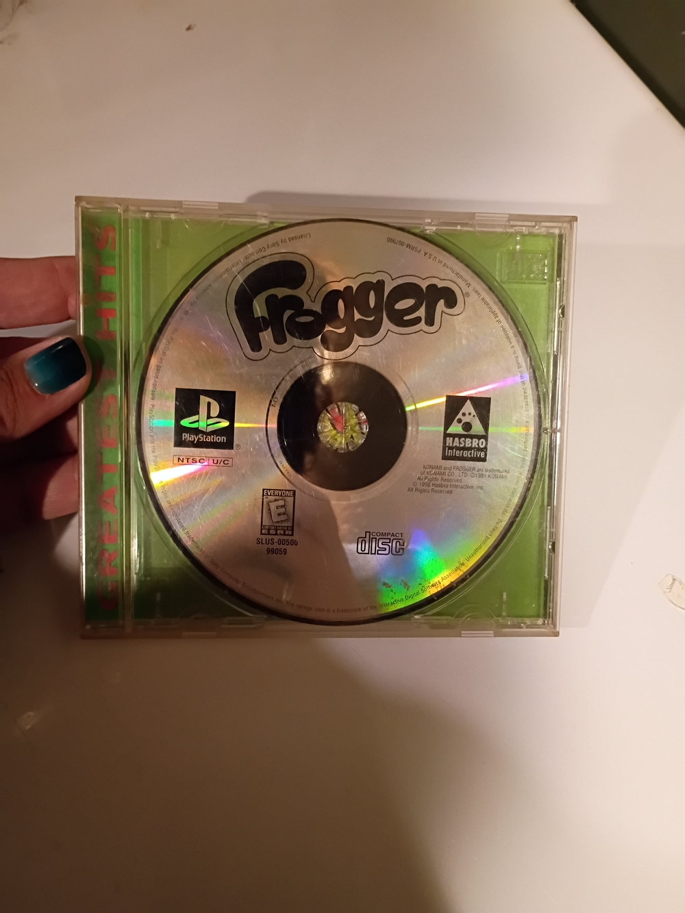 Sony Frogger Classic Disc - Silver & Green